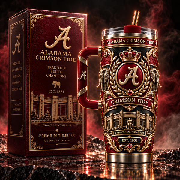ALA in Crimson and Gold - A Heraldic Tumbler Crest - main