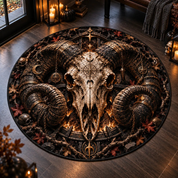 Horned Symmetry - A Circular Study in Ember and Shadow - main