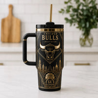 CHI - Gold Deco Bull Emblem, Skyline in Black