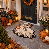 Masquerade Ghost - Ivory Draping and Gilded Lantern Doormat