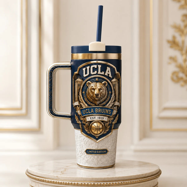 UCLA Heritage Crest - Navy and Gold Drinkware Statement - main