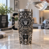 LV Silver Shield - An Ornate Study in Black, Chrome and Neon Nights