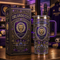 ORL Crest in Purple and Gold - Ornate Jewelled Tumbler