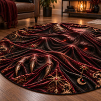 Crimson Veil - Horned Apparition Round Floor Composition