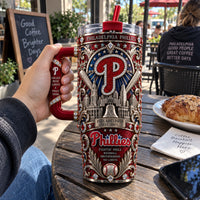 PHI Heritage Panel - Ornate Crest and Skyline Drinkware
