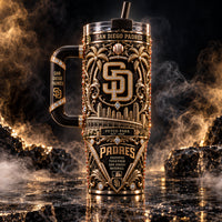 SD Gilded Heritage - Ornamental Baseball Tumbler