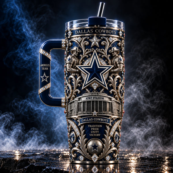DAL Heritage Filigree - Navy and Silver Star Tumbler - main