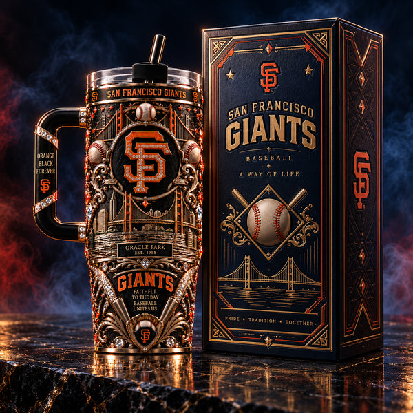 SF - Orange, Black and the Bay in Ornate Relief - main