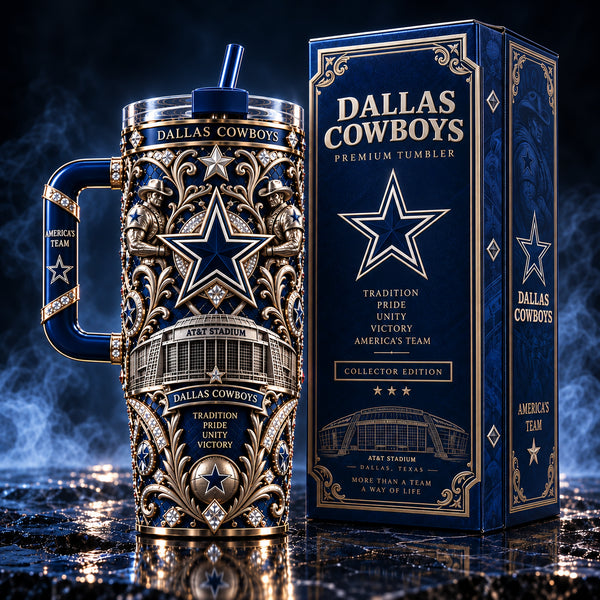 DAL Heritage Filigree - Navy and Silver Star Tumbler - main