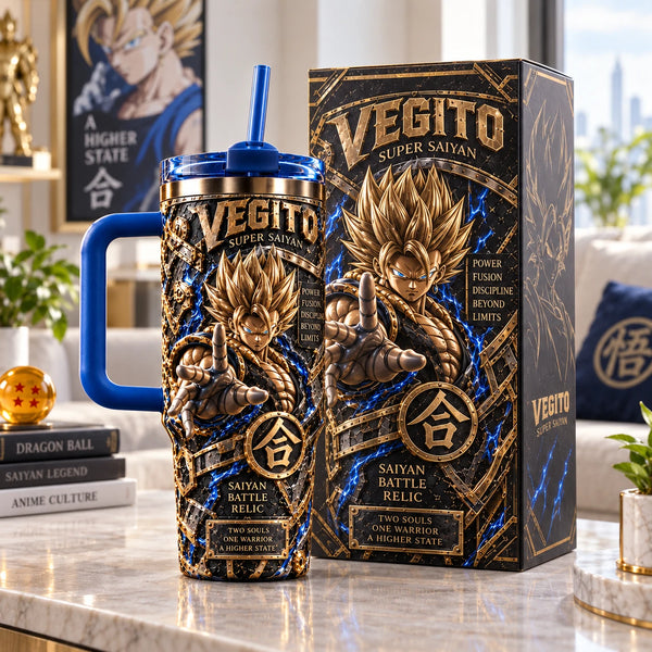 Vegito - Gilded Relief, Blue Arcs, Battle-Ready Form - main