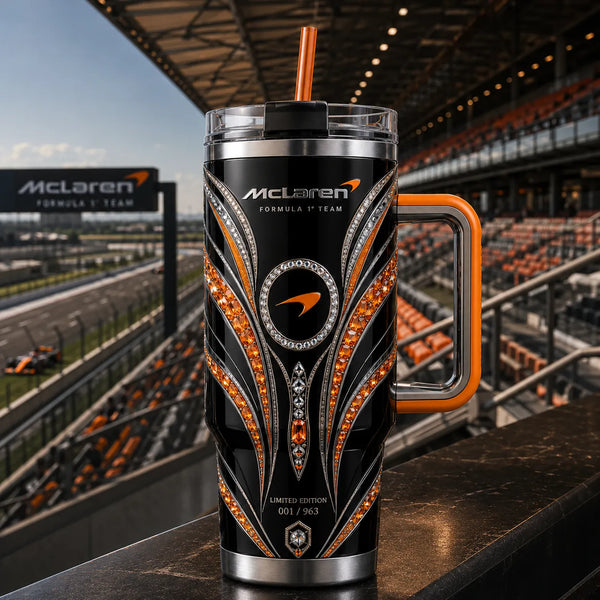 MC in Papaya - Jewelled Wing Motif Tumbler - main