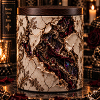 Beauty Lives in Ruin - Cracked Porcelain Gilded Candle