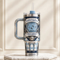 UNC Heritage Crest - Carolina Blue Ornamental Tumbler