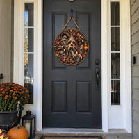 Hollow Chorus - Carved-Look Haunt Relief Round Wood Sign