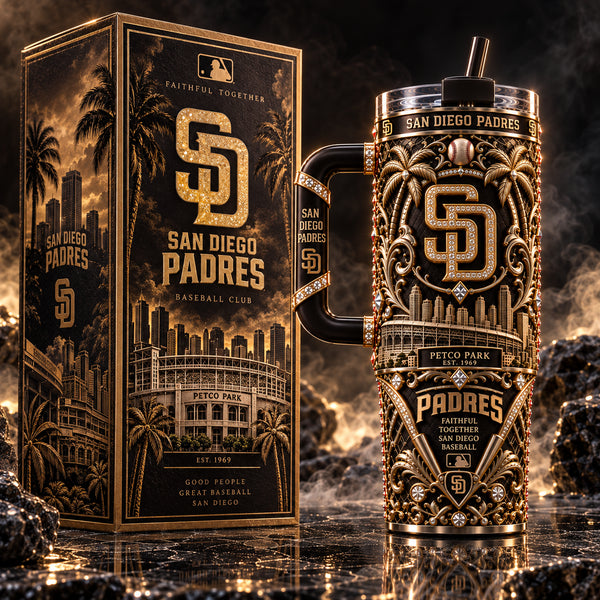 SD Gilded Heritage - Ornamental Baseball Tumbler - main