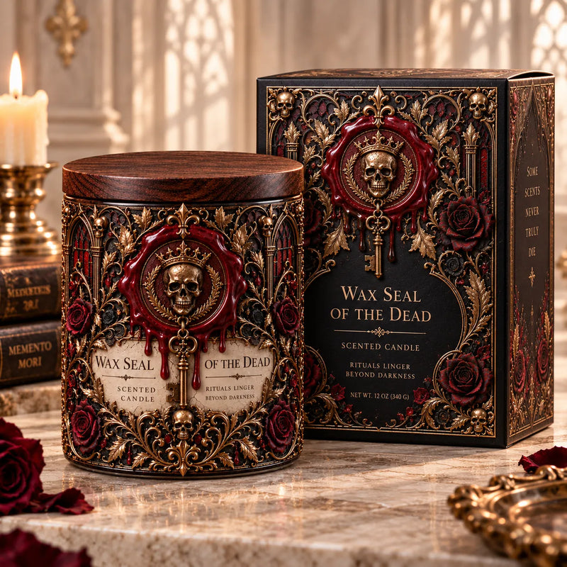 Wax Seal of the Dead - Gothic Ornament Candle