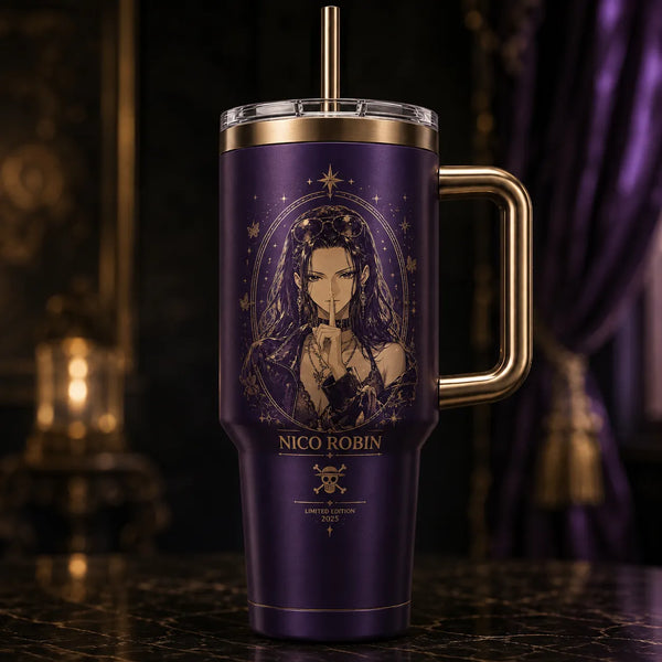 Silent Signal - Robin in Violet and Antique Gold - main
