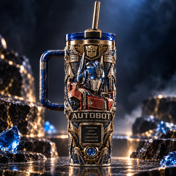 Cybertronian Commander - Optimus in Blue, Red and Gold - main