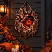 Ember Vigil - Dragon Eye Heteromorphic Wood Sign