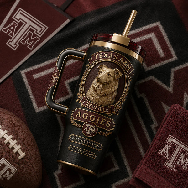 TAMU Reveille - A Portrait Study in Maroon and Gold - main