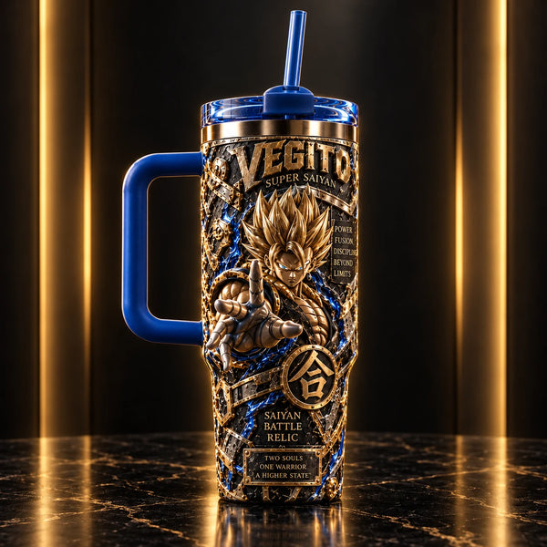 Vegito - Gilded Relief, Blue Arcs, Battle-Ready Form - main