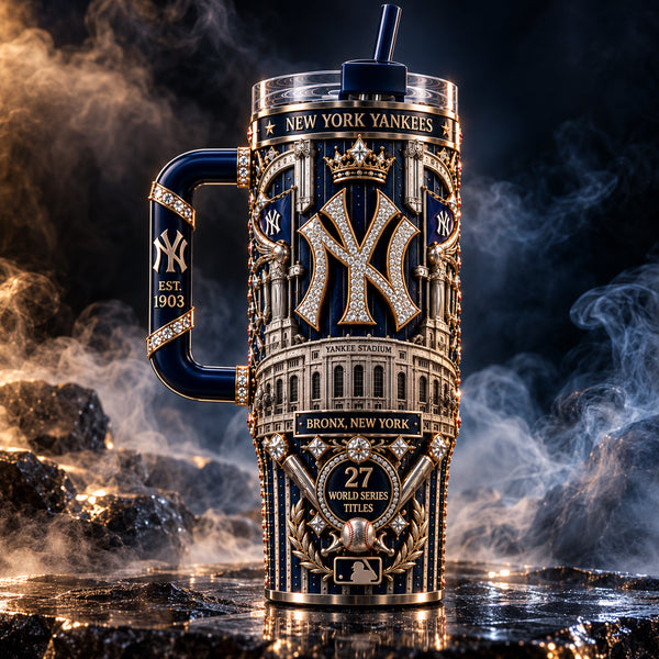 NYY Crown Jewel - Pinstripe Heritage Tumbler - main