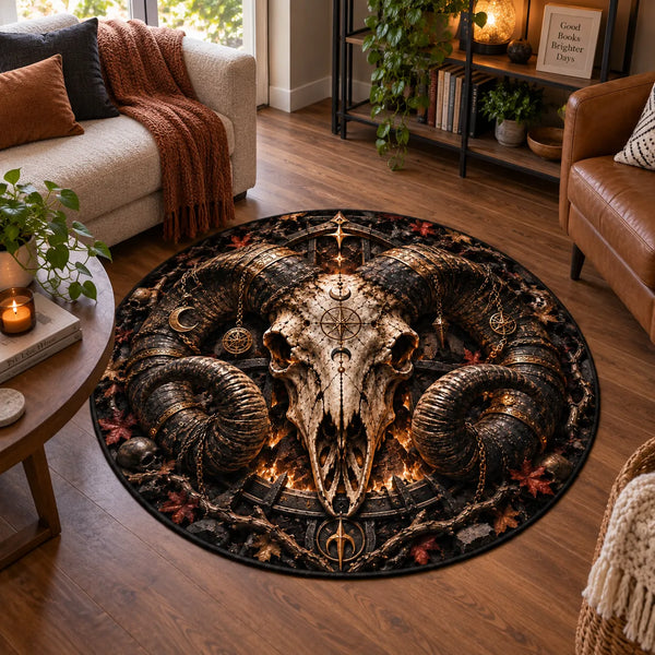 Horned Symmetry - A Circular Study in Ember and Shadow - main