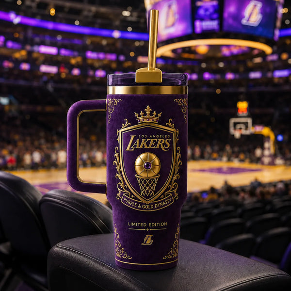 LAL Purple & Gold Dynasty - Heraldic Crest Tumbler - main