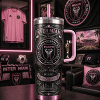 MIA in Rose and Black - Ornate Crest Tumbler