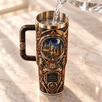 Hogwarts Nocturne - Gold Relief, Moonlight and Stillness