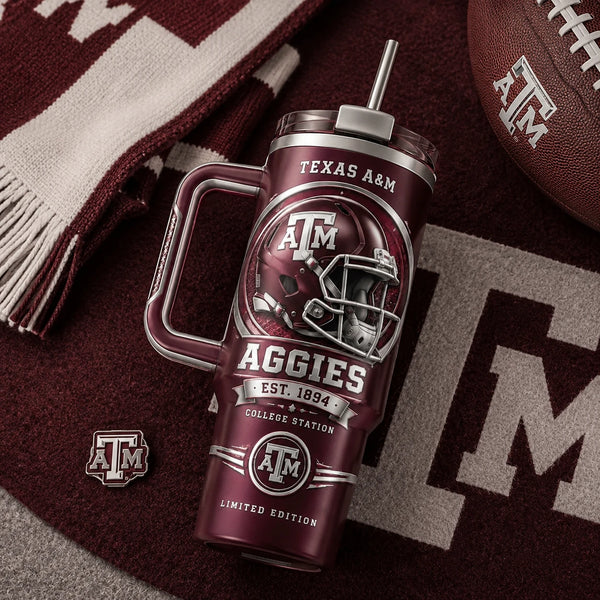 TAMU Maroon Pride - Helmet Emblem Tumbler - main