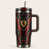 FR Shield and Carbon Weave - Grid-Day Tumbler Graphic