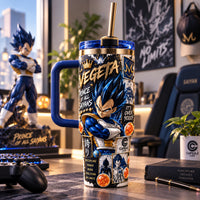 Prince Of All Saiyans - Vegeta In Cobalt And Gold