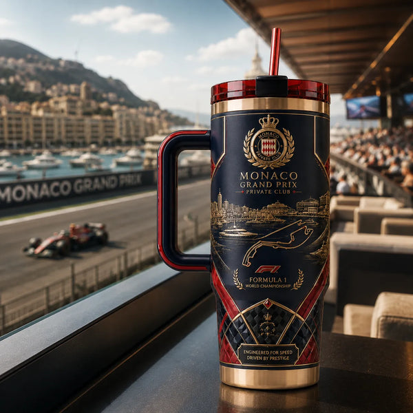 Harbour Lines - A Navy and Gold Study in Monaco Elegance - main