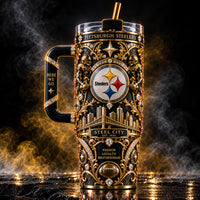 PIT Steel City - Gold Filigree, Skyline and Team Identity