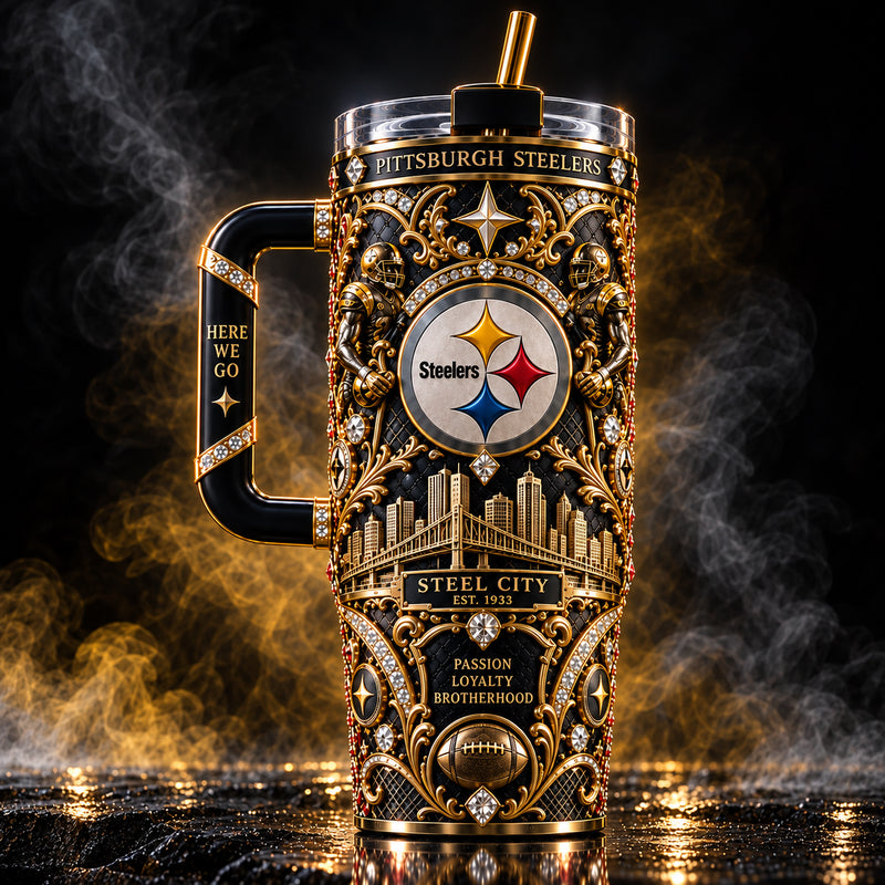 PIT Steel City - Gold Filigree, Skyline and Team Identity